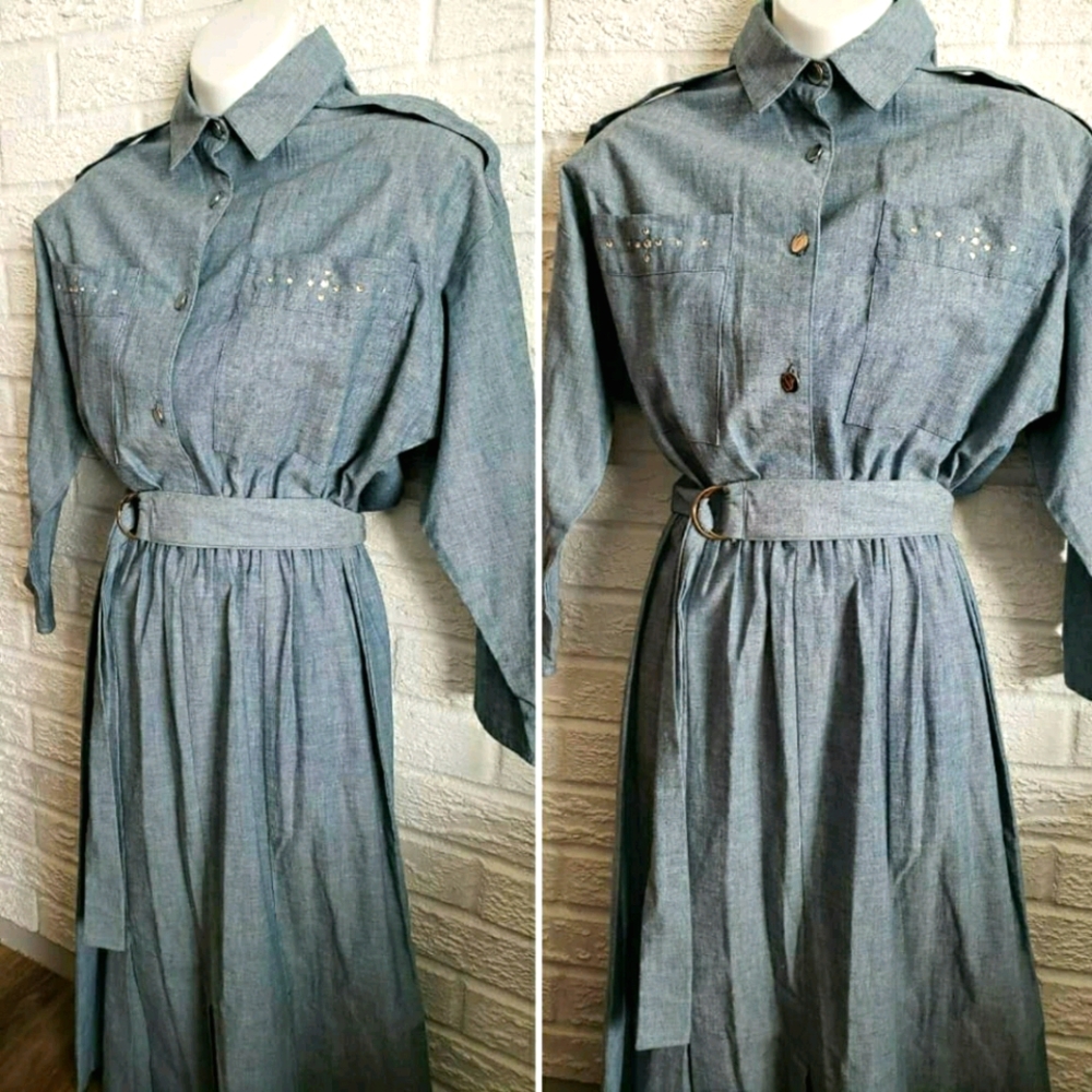 Vintage denim dress